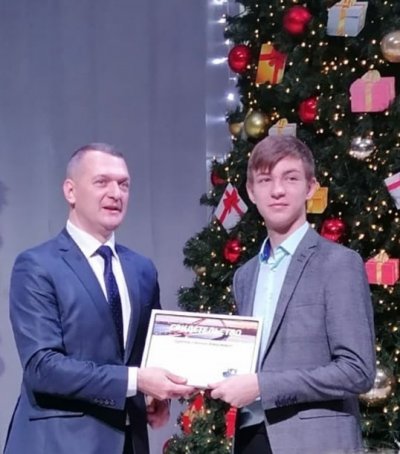 Вручение стипендии мэрии города Новосибирска